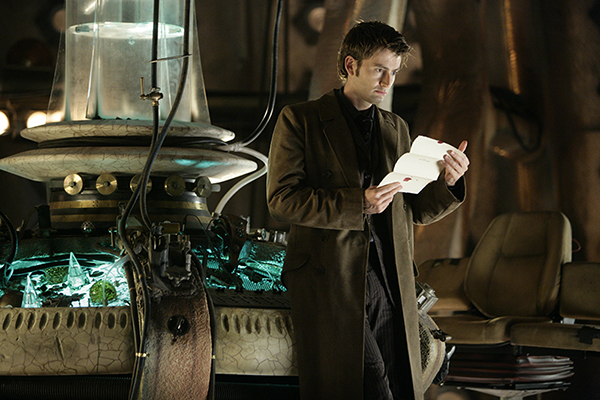 unit still photo of The Doctor reading letter from episode The Girl In The Fireplace