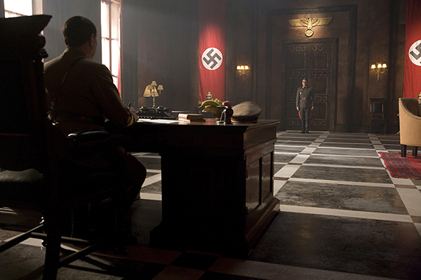 unit still inside Hitlers office from Doctor Who episode Lets Kill Hitler