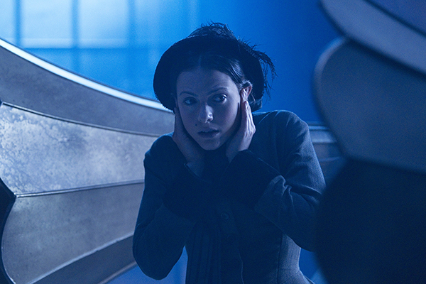 film still of Catrin Stewart as Jenny from Doctor Who episode The Crimson Horror